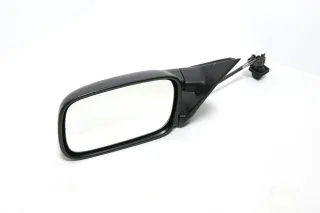 VW Passat 3A 35i mechansicher Spiegel Außenspiegel links mit Glas schwarz matt - Bild 1