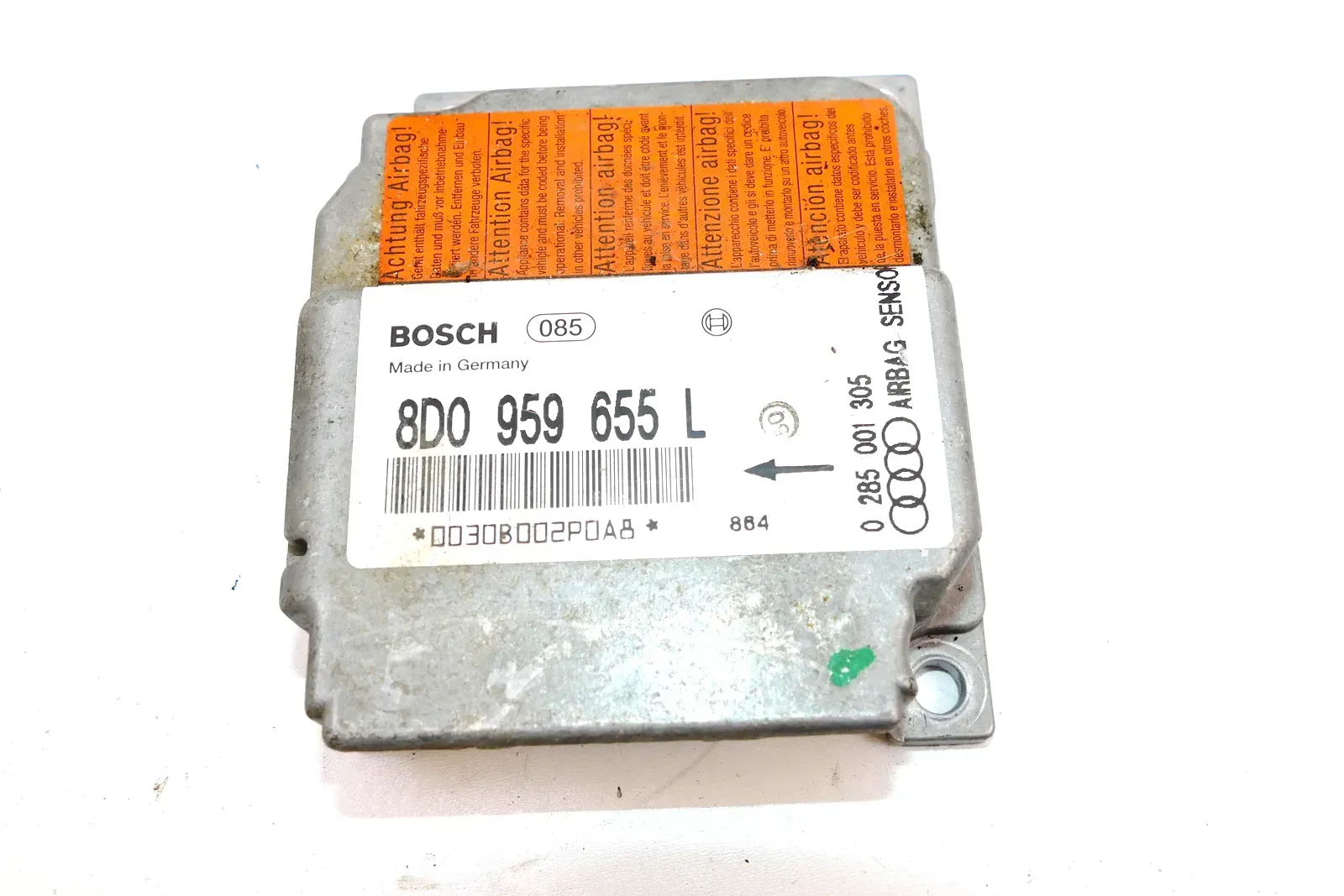 Audi A3 8L Steuergerät Airbag Airbagsteuergerät 8L0959655L 8L0 959 655 L - Bild 1