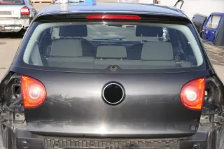 VW Golf 5 V Heckklappe hinten Kofferraumklappe + Scheibe schwarz LC9Z black magi - Bild 4
