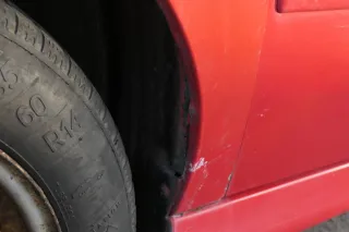 VW Polo 6N2 Kotflügel vorne links rot LP3G (bis auf den Schweller) - Bild 7