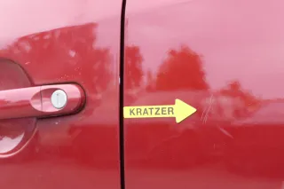 VW Touran 1T 1T3 Tür hinten links rot braun rot LA3W mit Scheibe - Bild 3