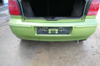 VW Polo 6N2 Stoßstange hinten Heckstoßstange Stoßfänger grün LA6M - Bild 1