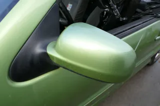 VW Polo 6N2 elektrischer Spiegel Außenspiegel links außen grün LA6M - Bild 1