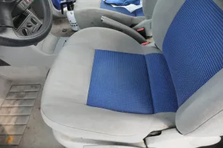 Arosa Lupo Sitz vorne links Fahrersitz Höhenverstellung grau blau - Bild 7