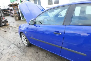 Seat Ibiza 6L Tür Fahrertür 2/3-Türer vorne links blau LS5G ohne Anbautei - Bild 4