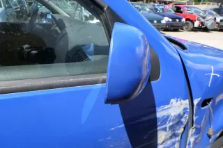 VW Golf 4 Bora manueller Spiegel vorne rechts Außenspiegel blau LW5Z Glas - Bild 5