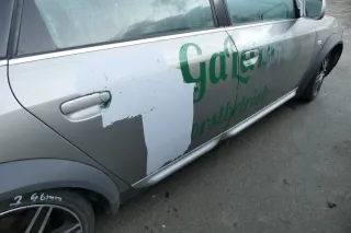 A6 4Z Allroad Tür Türblatt hinten rechts grau + Rahmen - ohne Anbauteile - Bild 2