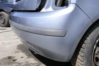 Skoda Fabia 6Y Schrägheck Stoßstange hinten Heckstoßstange silber grau LF7U - Bild 3