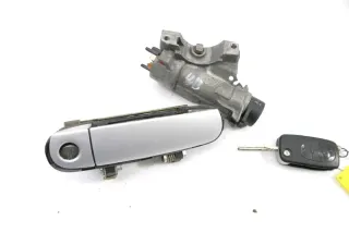 Audi A6 4B Zündschloß Schloß Zündung 1x Schlüssel 4B0905851G +1x Türshloß - Bild 1