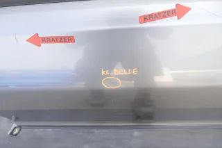 Audi 80 90 Limouisne Stufenheck Tür hinten links Rahmen Türblatt grau LY7P - Bild 6