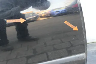 VW Golf 4 Bora Tür hinten rechts nur Kombi / Variant schwarz L041 - Bild 5