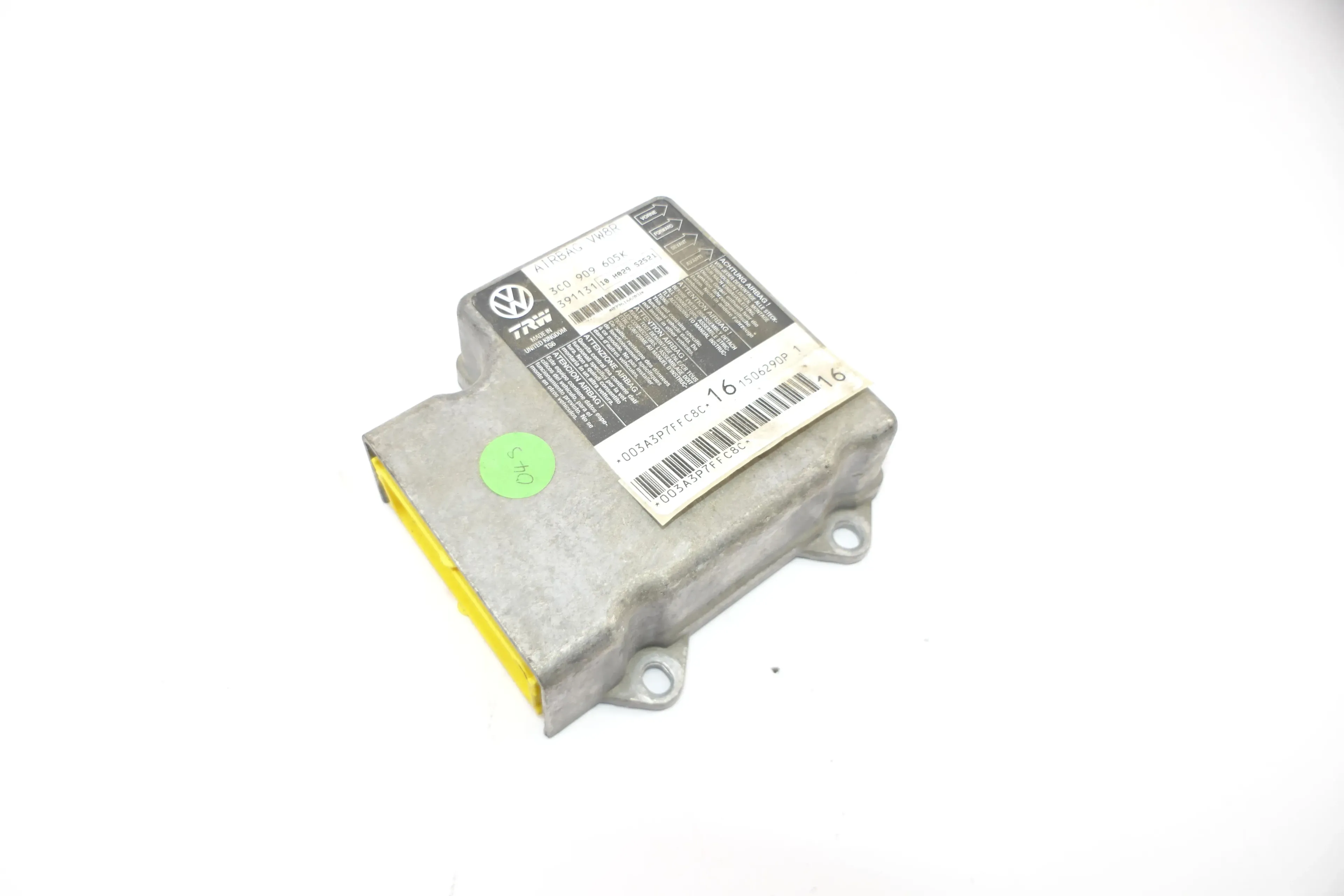 VW Passat 3C Steuergerät Airbag Airbagsteuergerät 3C0909605K 10 3C0909605N  00D - Bild 1