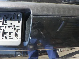 VW Polo 9N 9N3 Stoßstange Heckstoßstange hinten schwarz L041 uni - Bild 7