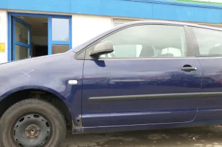 VW Polo 9N 9N3 Tür vorne links Fahrertür 2/3-Türer blau LB5N ohneAnbautei - Bild 1