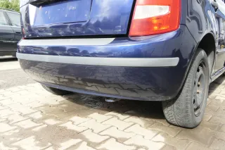 Skoda Fabia 6Y Schrägheck Stoßstange hinten Heckstoßstange blau LF5U - Bild 3