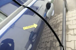 Skoda Fabia 6Y Limousine Schrägheck Tür hinten rechts blau LF5U - Bild 3
