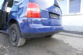 VW Touran 1T Stoßstange hinten Heckstoßstange Stoßfänger blau LL5M - Bild 8