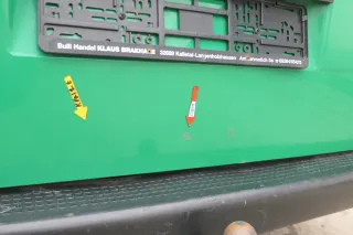 VW T4 Transporter Heckklappe Klappe hinten Kofferraumklappe grün Polizei Scheibe - Bild 2