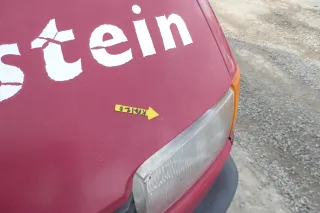 VW T4 Transporter Pritsche Motorhaube Haube Klappe vorne rot LK3A - Bild 7