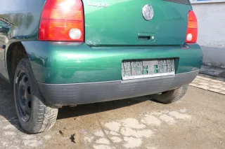 VW Lupo Stoßstange hinten Heckstoßstange Stoßfänger grün LA6N - Bild 4